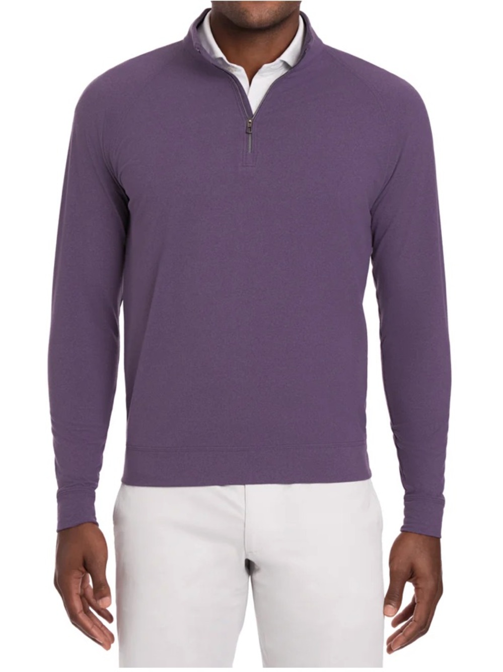 Holderness & Bourne The Westland Quarter-Zip: Heathered Amherst Medium
